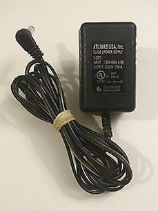 NEW Atlinks 5-2677 9V DC 210mA Class 2 AC Power Supply Adapter